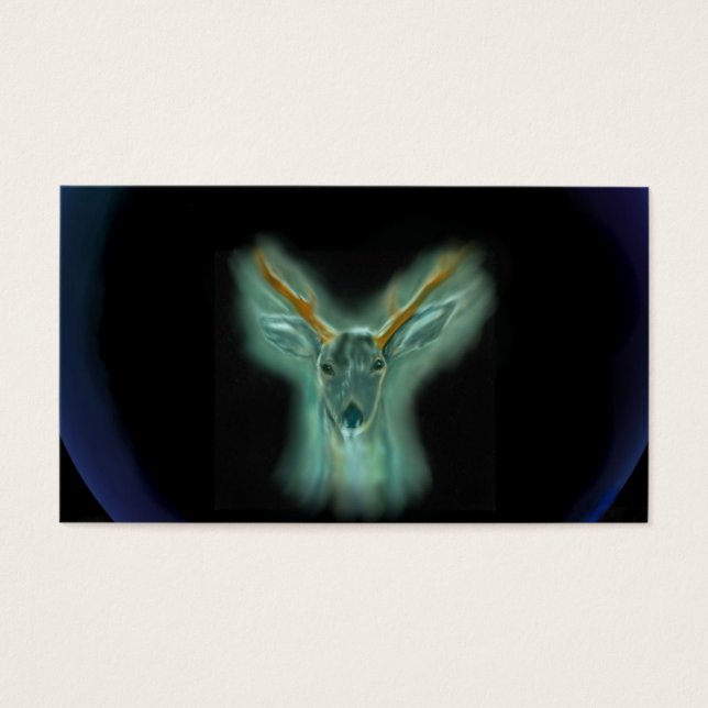 totem - hjort visitkort (Framsidan)