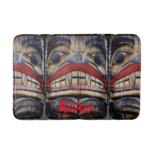 Totem Pole Ansikte Thunder_Cove Badrumsmatta