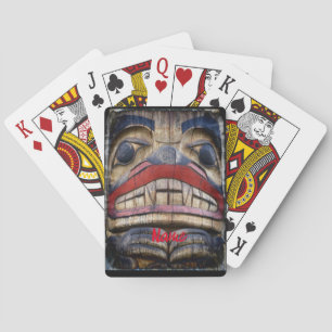 Totem Pole Ansikte Thunder_Cove Casinokort