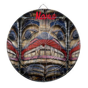 Totem Pole Ansikte Thunder_Cove Darttavla