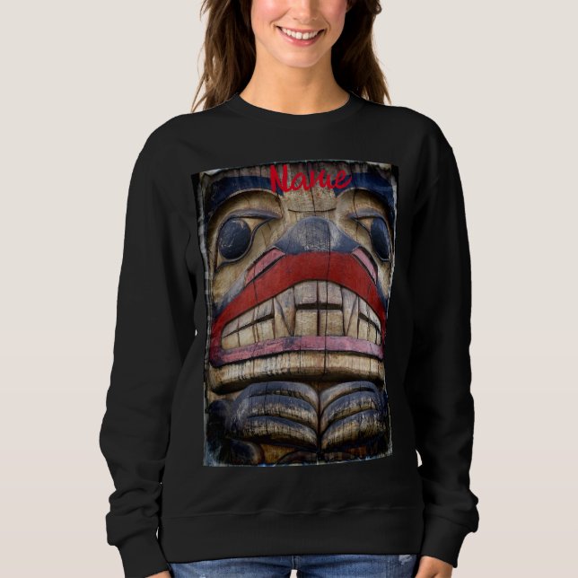 Totem Pole Ansikte Thunder_Cove T Shirt (Framsida)