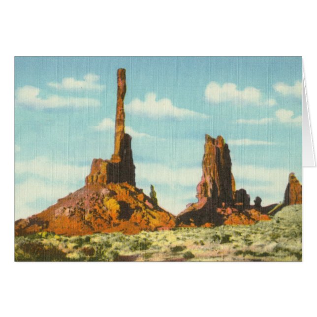 Totem Pole Hälsningskort (Framsidan Horizontal)