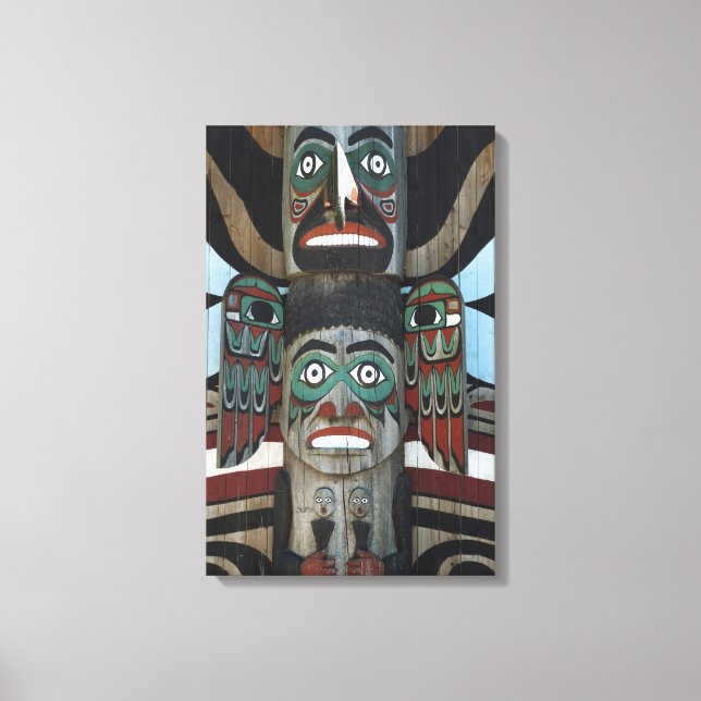 Totem Pole Omlindad Canvas (Framsida)