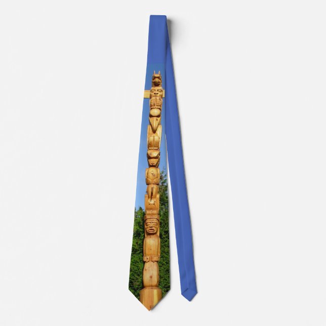 Totem Pole Ties First Nationes Art Tie Necktie Slips (Framsida)
