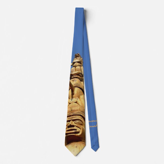 Totem Pole Ties First Nations Vancouver Necktie Slips (Framsida)