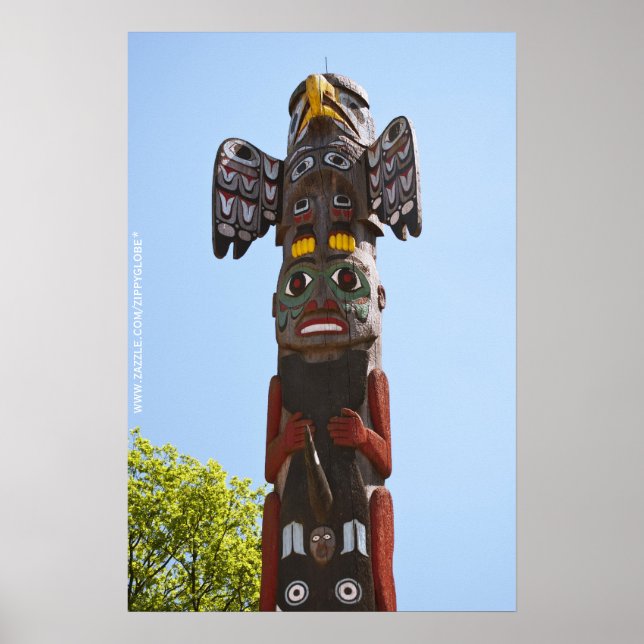 Totem Pole Vägg Poster (Framsidan)