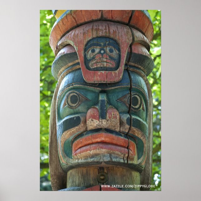 Totem Pole Wall Poster (Framsidan)