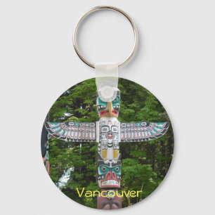Totem Poles - Stanley parkerar, Vancouver Nyckelring