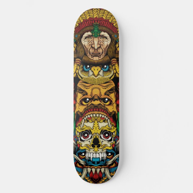 Totem Skateboard Bräda 19,5 Cm (Framsida)