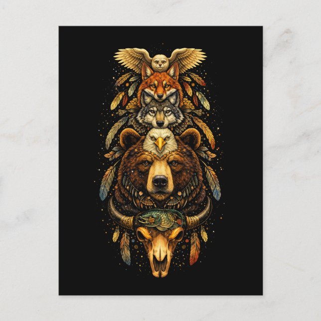 Totem Uppstigande Vykort (Framsida)