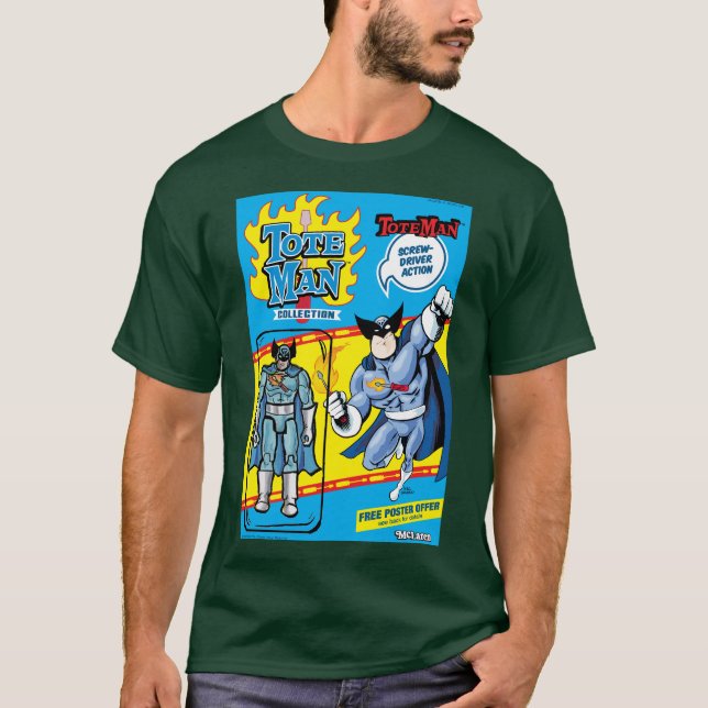 ToteMan Action Figur T Shirt (Framsida)