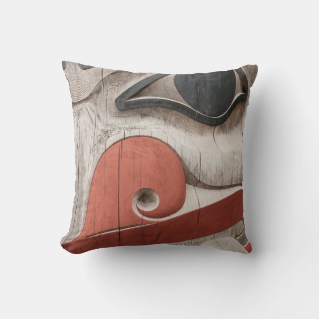 Totempålar på Haida Heritage Centre Museum Kudde (Framsida)