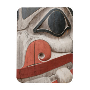 Totempålar på Haida Heritage Centre Museum Magnet