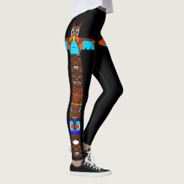 TotemPole damasker Leggings