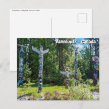 Totems in Stanley Park, Vancouver Canada