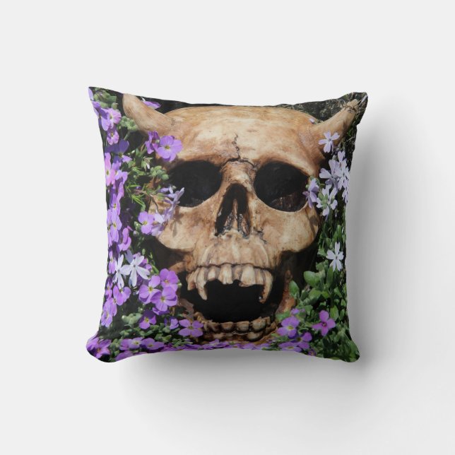 Totenkopf - Gothic / Kissen Kudde (Framsida)