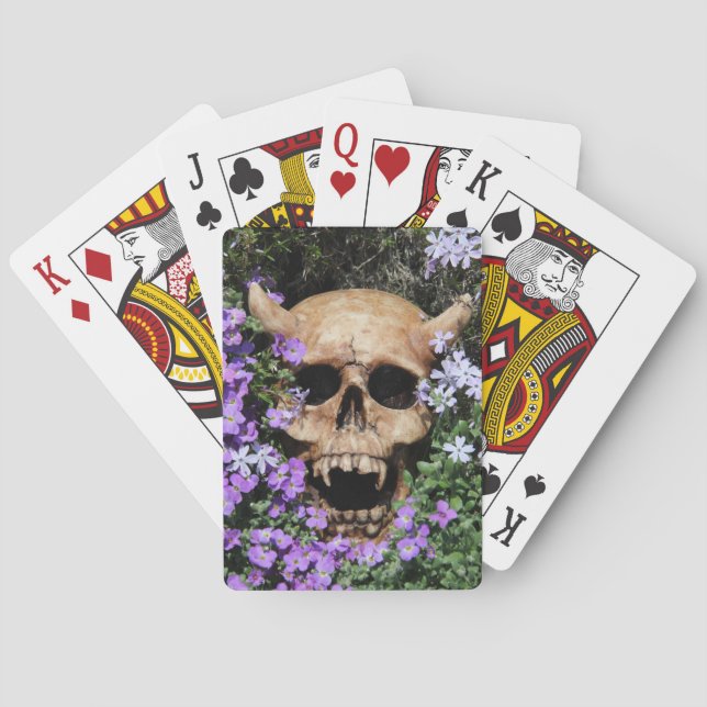 Totenkopf - Gothic Spielkarten Spelkort (Baksidan)
