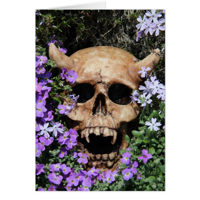 Totenkopf - gotiic / Karte Hälsningskort (Framsidan)