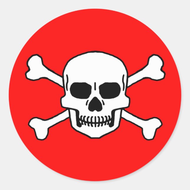 Totenkopf Runt Klistermärke (Framsida)