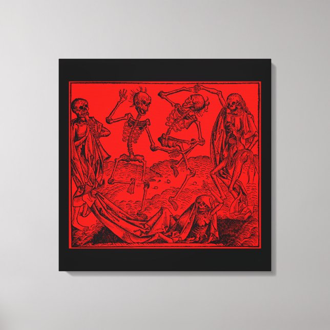 Totentanz / Dance of macabre Canvastryck (Framsida)