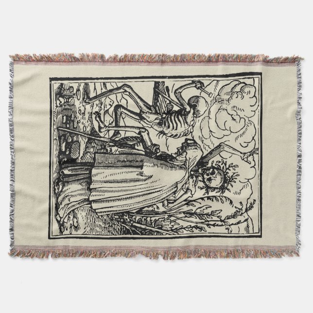 Totentanz, Dance of macabre (Holbein) Filt (Framsidan)