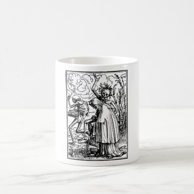 Totentanz, Dance of macabre (Holbein) Kaffemugg (Center)
