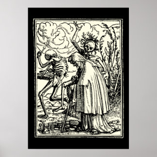 Totentanz, macabre (Holbein) Poster