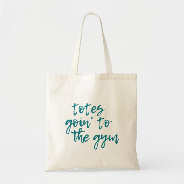 Tote's Goin' to the Gym Tote Bag Tygkasse (Framsidan)