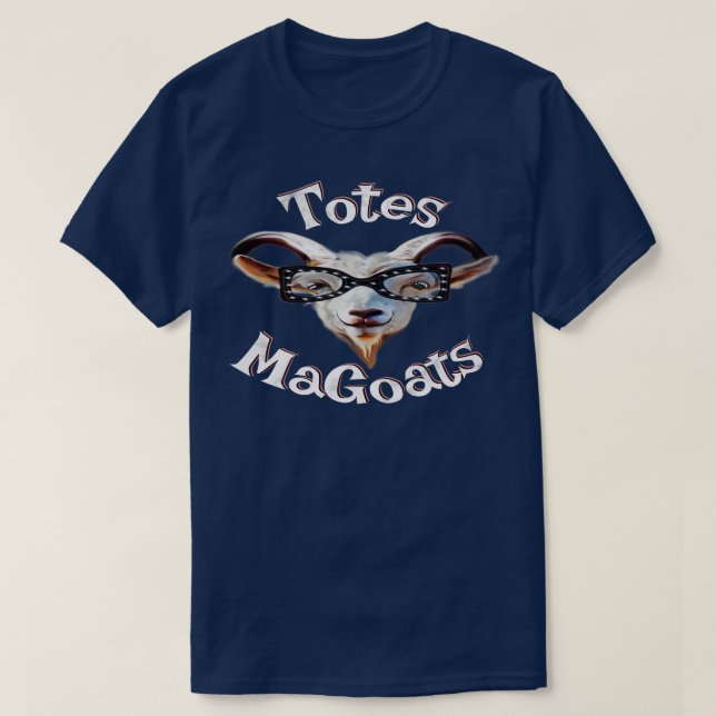 Totes MaGoats McGoats McGotes Wicked Smaht fånig h T Shirt (Design framsida)