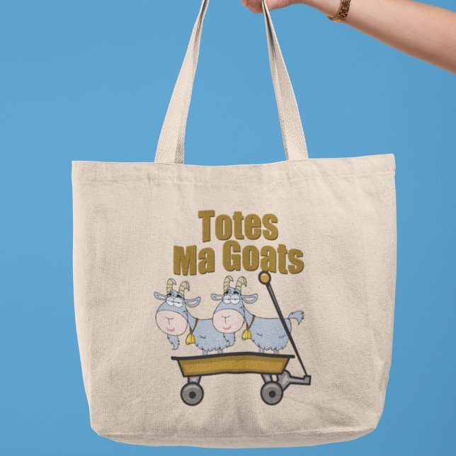Totes Morsa Goats Funny Tote Bag Jumbo Tygkasse (Skapare uppladdad)
