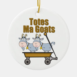 Totes Morsa Goats Julgransprydnad Keramik