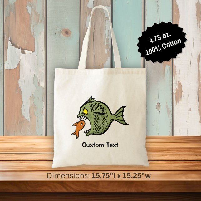 Toteväska med fiskbully tygkasse (Skapare uppladdad)