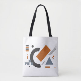 Toteväska med geometrisk design för avslappnad dag tygkasse