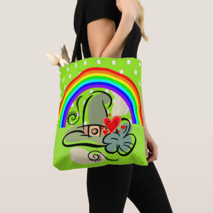 Toteväska Saint Patrick's Day Regnbåge Tygkasse
