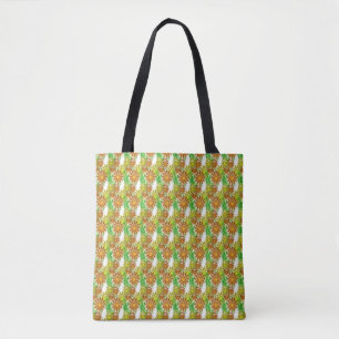 Toteväska - Tredimensionella blommor Tygkasse