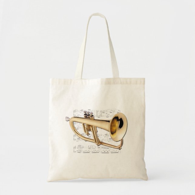 Toto - Flugelhorn och notblad Tygkasse (Framsidan)