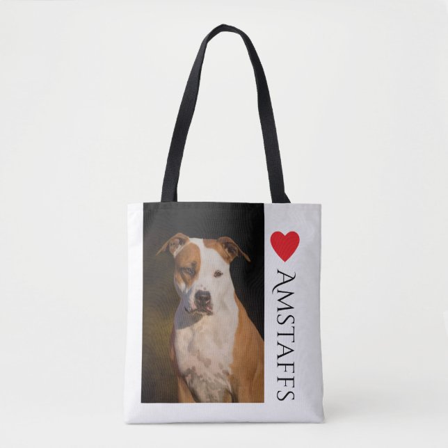 Toto för amerikanStaffordshire Terrier Tygkasse (Framsida)