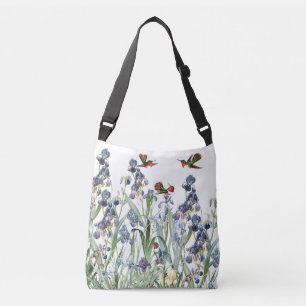 Toto för blomsterträdgård för Hummingbirdfåge Axelväska