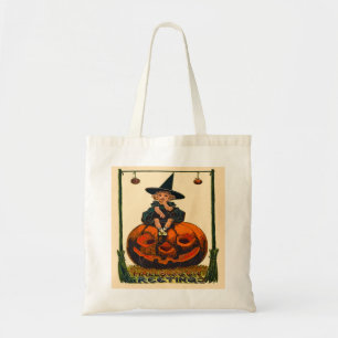 Toto för budget för vintageHalloween konst Tygkasse