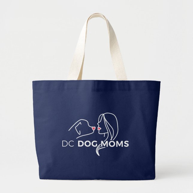 Toto för DC-hundmammor - marin Jumbo Tygkasse (Framsidan)