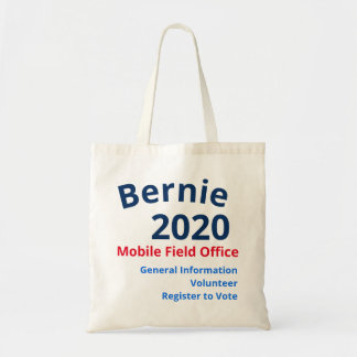 Toto för kampanj Bernie "för mobilt fältkontor" Tygkasse