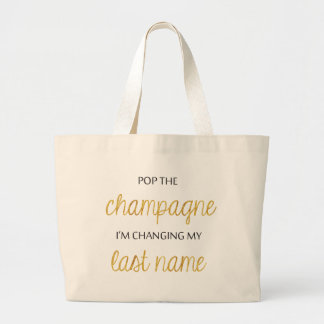 Toto för popchampagnebrud jumbo tygkasse
