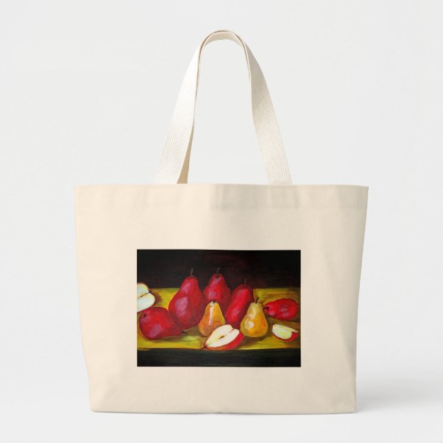 Toto "för röda Pears" Jumbo Tygkasse (Framsidan)