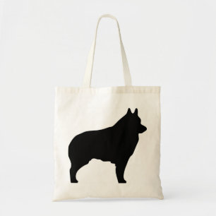 Toto för Schipperkehundsilhouette Tygkasse