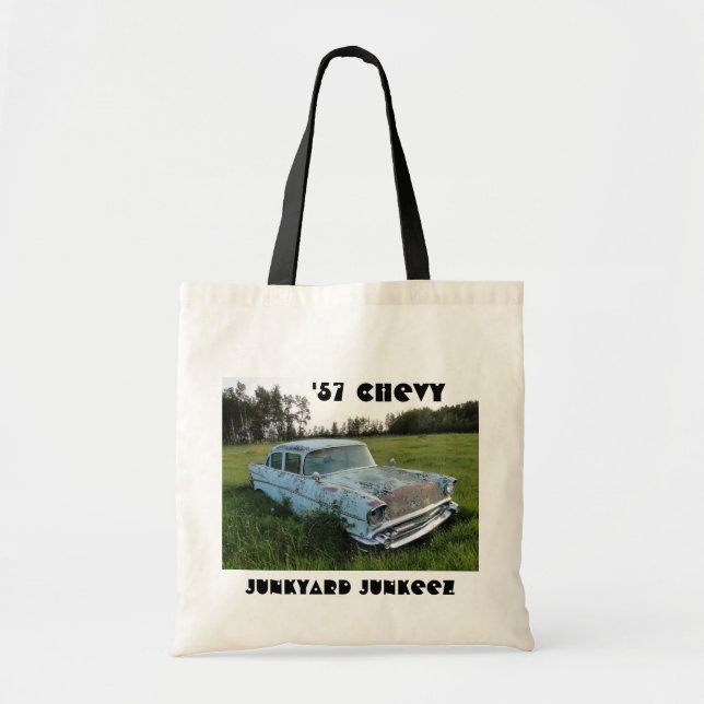 Toto för skrotJunkeez '57 Chevy budget Tygkasse (Framsidan)