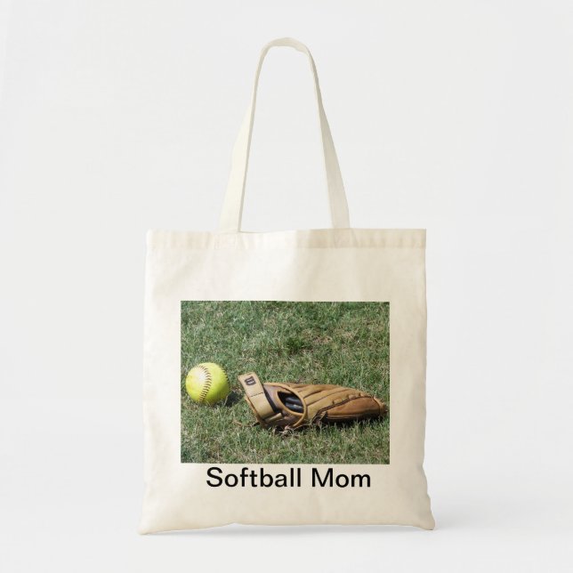 Toto för softballmamman tygkasse (Framsidan)