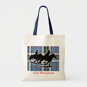 Toto med tartan- och gränsreiverbild tygkasse