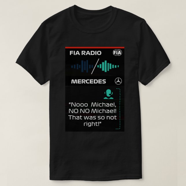 Toto Radio med Michael under Abu Dhabi GP 2021 & T Shirt (Design framsida)