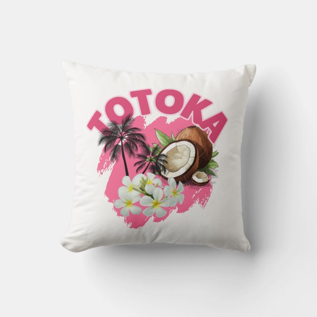 TOTOKA - Vacker på fijianska Kudde (Framsida)
