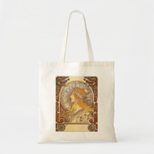 Totot för art nouveauAlphonse Mucha Zodiac hänge Tygkasse